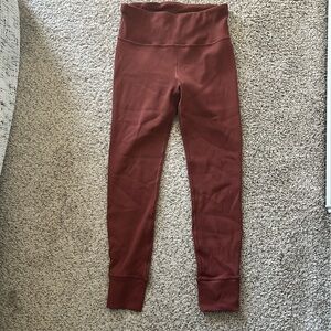 GapFit Burnt Orange High Rise Studio Ribbed Leggings